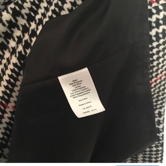 Pending Wool blend  vintage black white red skirt - Picture 5 of 5